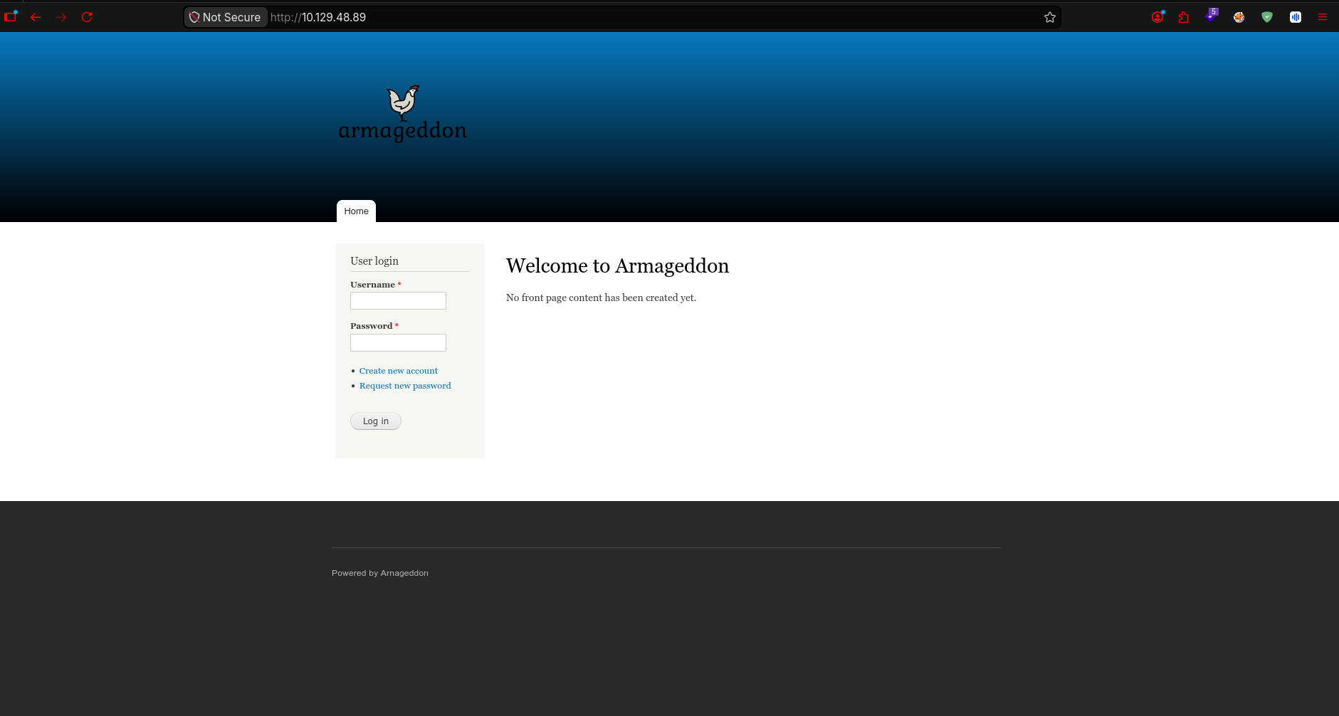 Página web principal