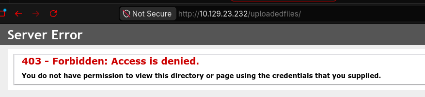 Intento de acceso a uploadedfiles