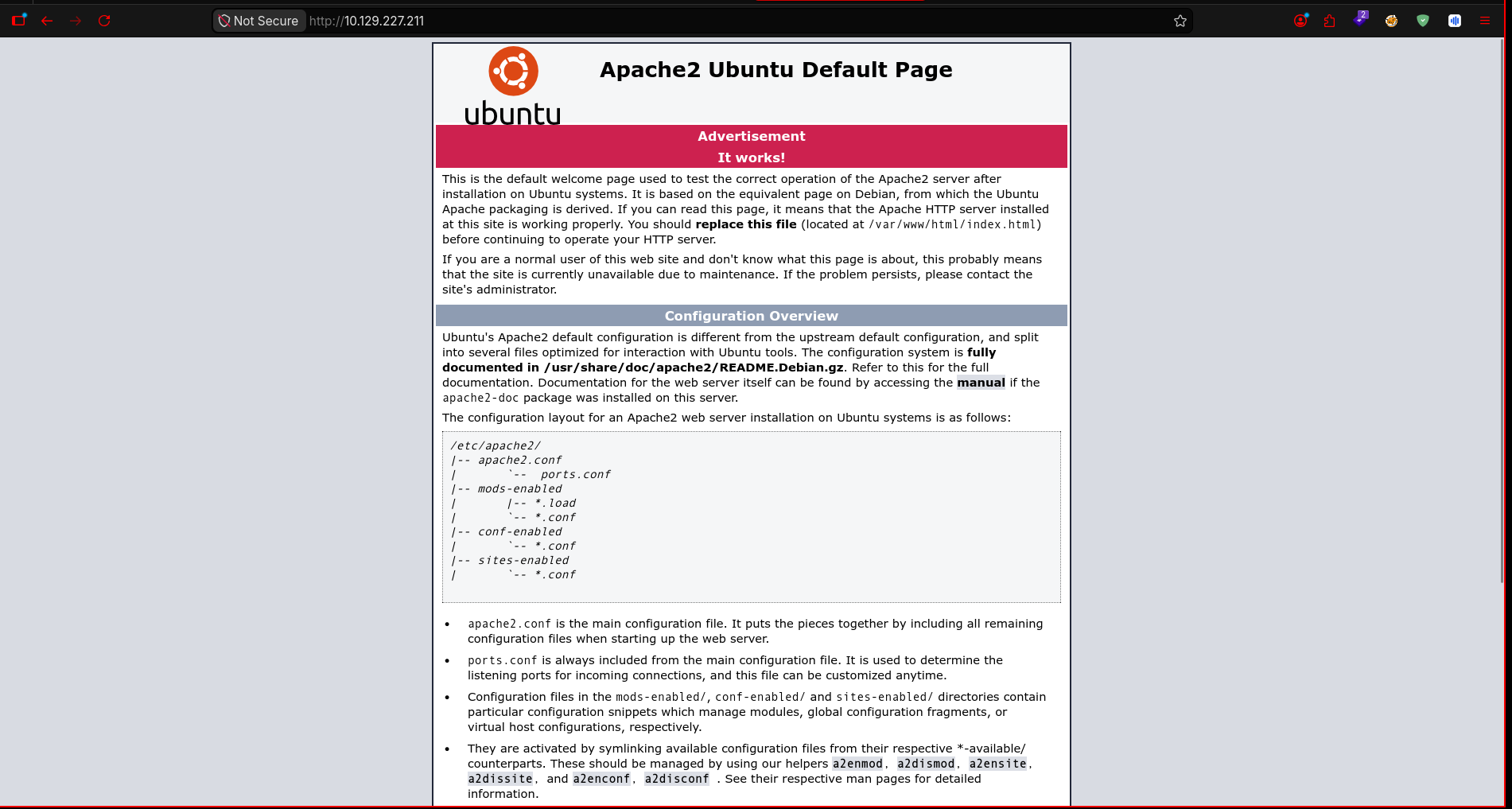 Página web principal