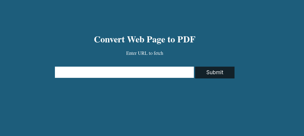 Página web principal