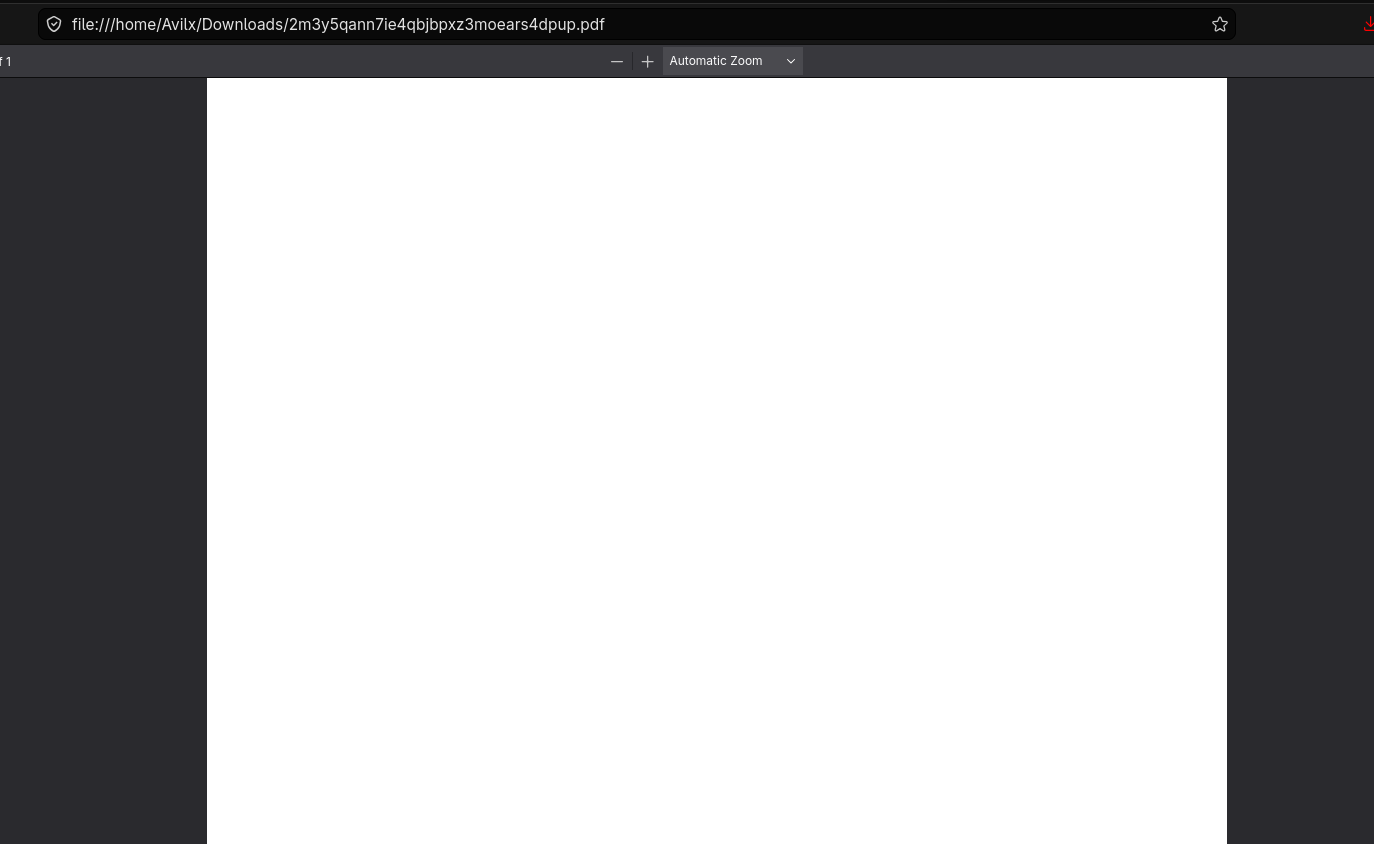 PDF descargado pero sin conexion al listener