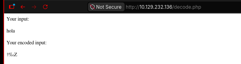 Prueba de entrada hola en decode.php